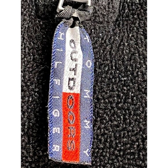 Vtg Tommy Hilfiger Outdoor Mens XL Jacket Striped 1/4 Zip Fleece Spellout Hoodie - Picture 5 of 16